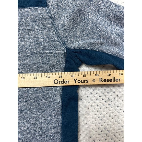 C9 Champion Sweater Kids Medium 8 10 Blue 1/4 Zip Pullover Heathered Casual - Picture 6 of 8